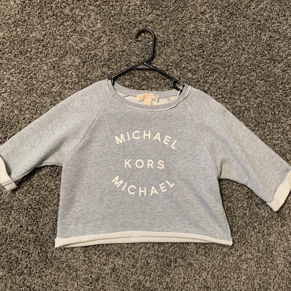 Cropped Michael kors 3/4 sleeve sweatshirt